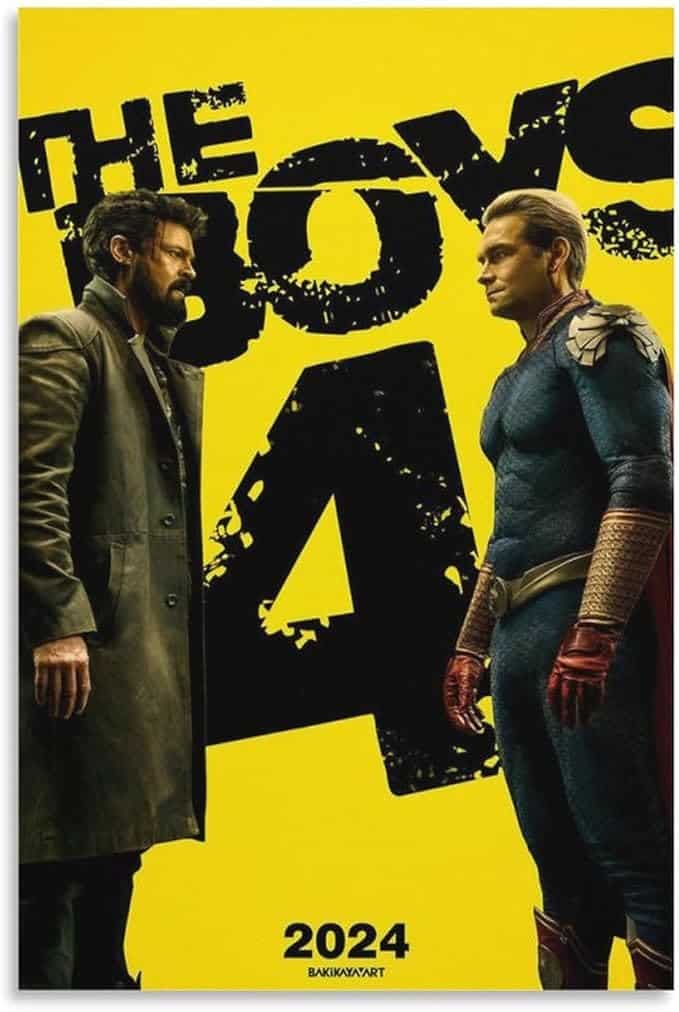 ザ・ボーイズ 映画のポスター 8 オフィス ベッドルーム ダイニングルーム装飾 キャンバス ウォールアート ポスター 印刷 アートパネル08x12inch(20x30cm)