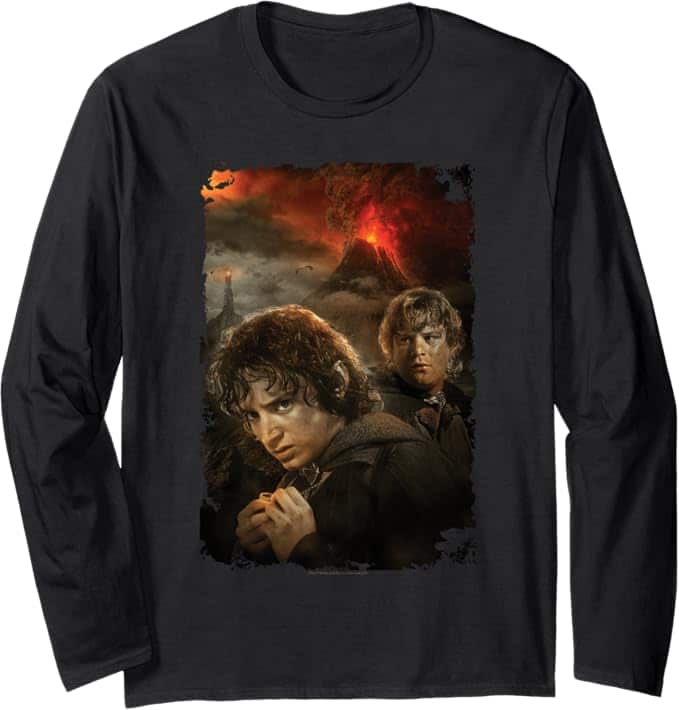 ロード・オブ・ザ・リング フロドとサムのポスター 長袖Tシャツ