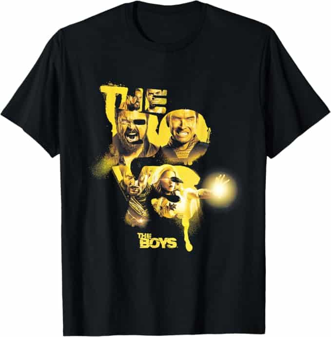 The Boys Yellow Character Collage Poster Tシャツ
