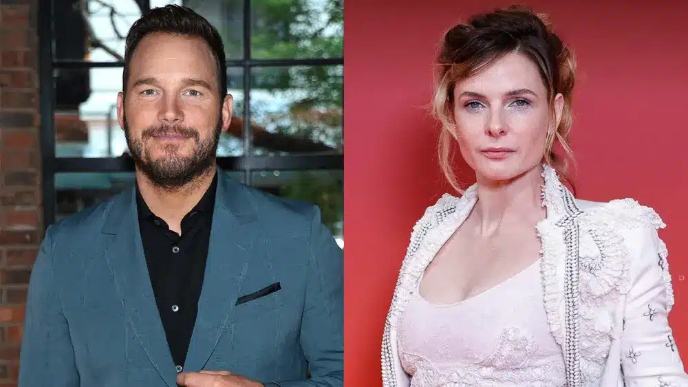 主演のクリス・プラットとレベッカ・ファーガソン『MERCY／マーシー　AI裁判』Dimitrios Kambouris/Getty Images; GEOFFROY VAN DER HASSELT/AFP/Getty Images