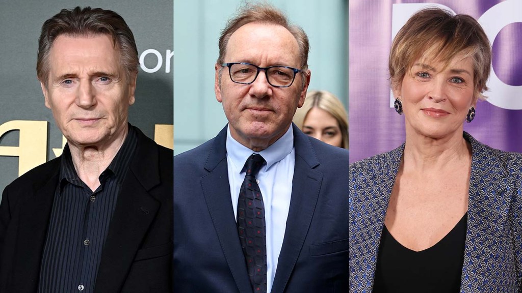 Liam Neeson and Sharon Stone Support Kevin Spacey's Hollywood Return