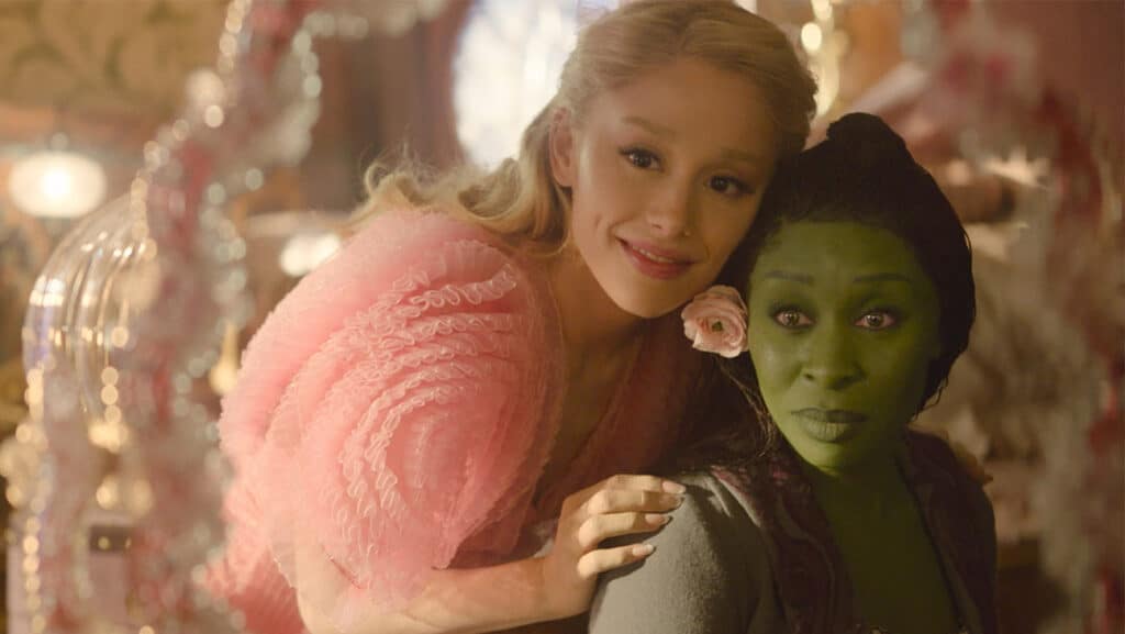 Ariana Grande and Cynthia Erivo in 'Wicked.'