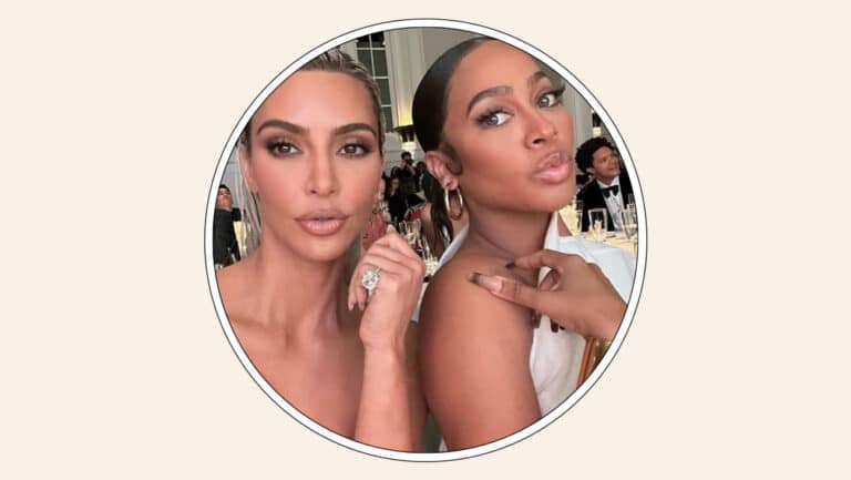 Kim Kardashian and La La Anthony