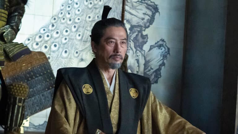 Hiroyuki Sanada portrays Yoshii Toranaga, a powerful busho (military commander) and lord of the Kantō region in Shogun.