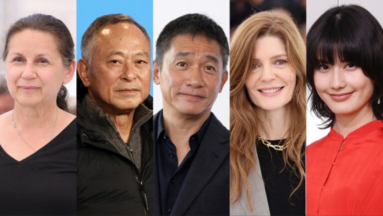 Tokyo 2024 Jury From left: Ildikó Enyedi, Johnnie To, Tony Leung Chiu-Wai, Chiara Mastroianni and Ai Hashimoto.