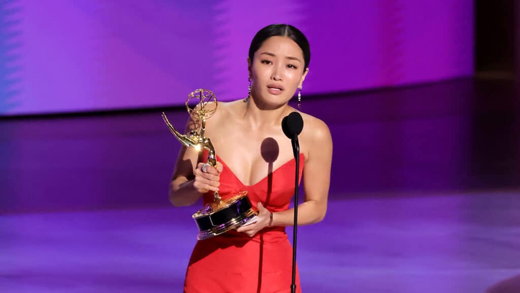 最優秀主演女優賞に輝いたアンナ・サワイ 写真: Kevin Winter/Getty Images