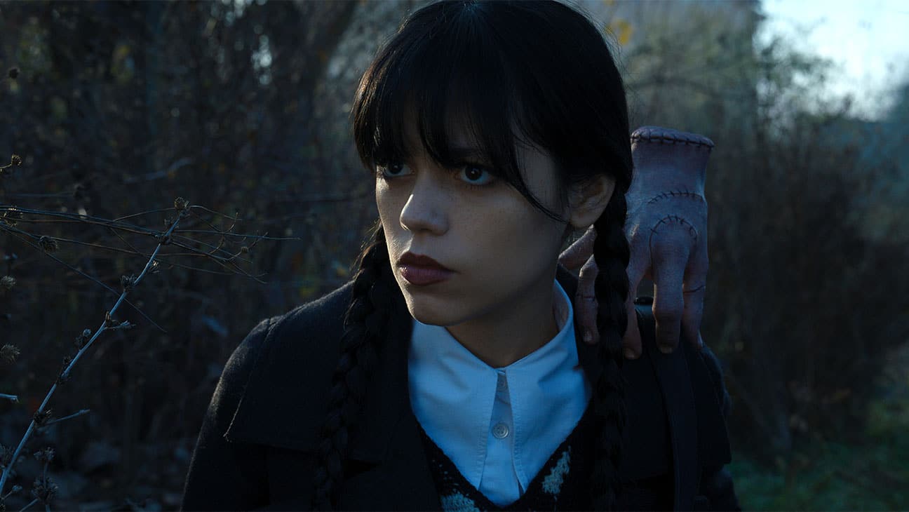 Jenna Ortega as Wednesday Addams, Thing in Wednesday.