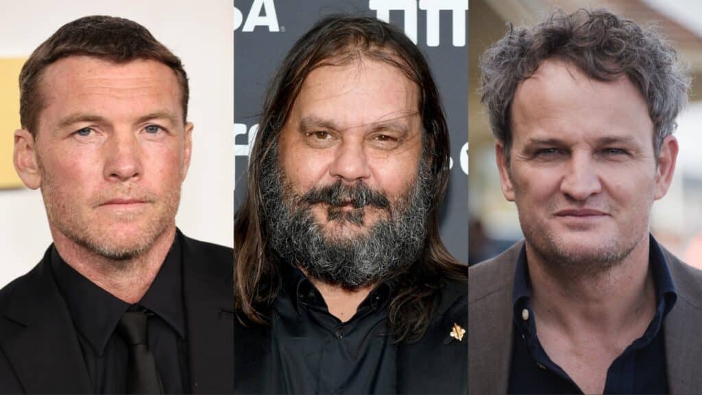 Sam Worthington, Warwick Thornton and Jason Clarke.