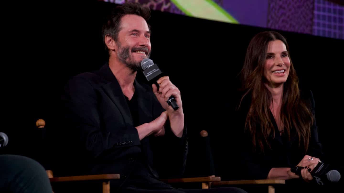 Sandra Bullock Reunites With Keanu Reeves at 'Speed' Anniversary Screening