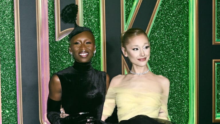 Cynthia Erivo and Ariana Grande at the 'Wicked' European premiere in London.