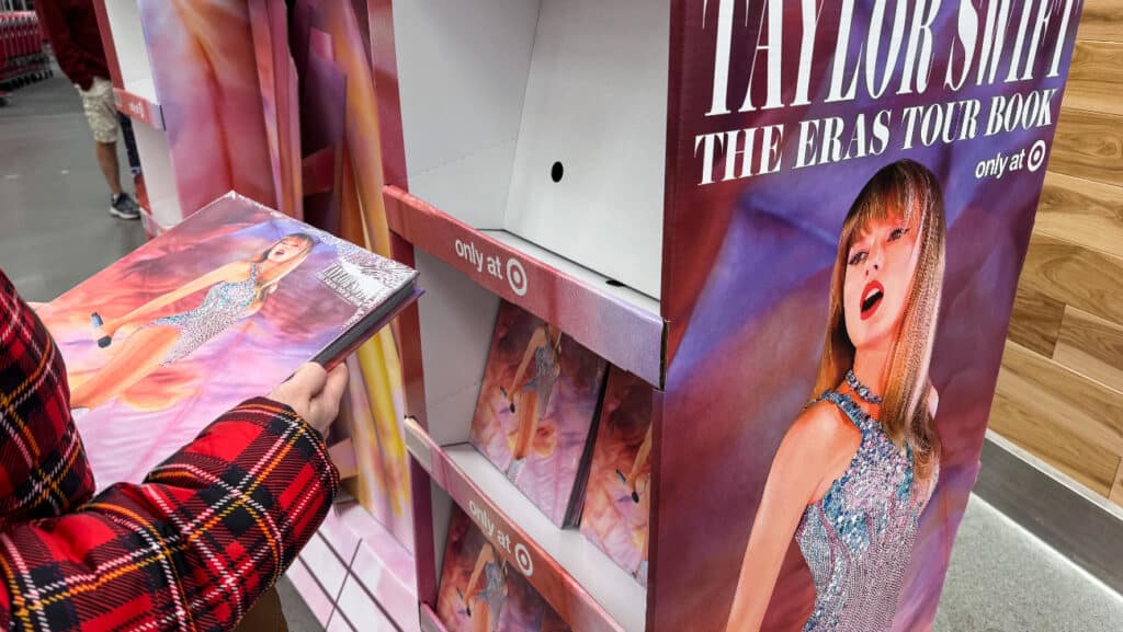 The 'Taylor Swift Eras Tour' book at Target stores.