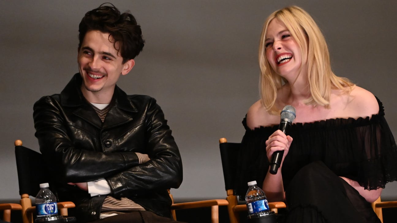 Timothee Chalamet and Elle Fanning