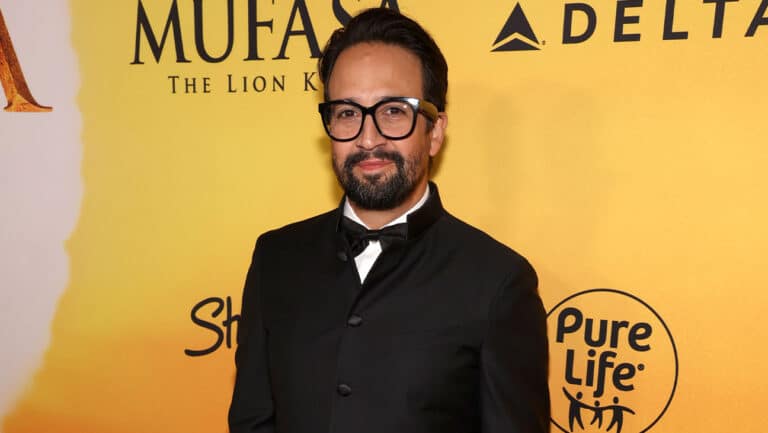 Lin-Manuel Miranda at the 'Mufasa: The Lion King' world premiere.