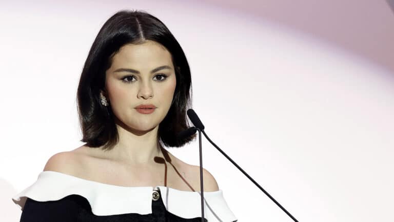 Selena Gomez accepts the Equity in Entertainment Award during The Hollywood Reporter Women in Entertainment 2024 at The Beverly Hills Hotel on December 04, 2024 in Beverly Hills, California.