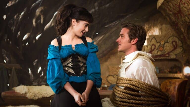 Lily Collins and Armie Hammer in 'Mirror Mirror'