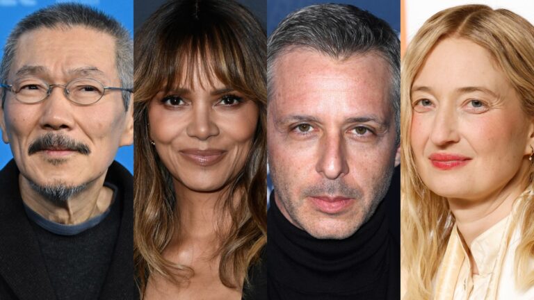 左から）ホン・サンス、ハル・ベリー、ジェレミー・ストロング、アルバ・ロルヴァケル　GETTY Getty