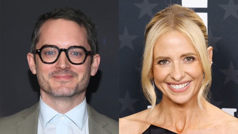 Elijah Wood and Sarah Michelle Gellar