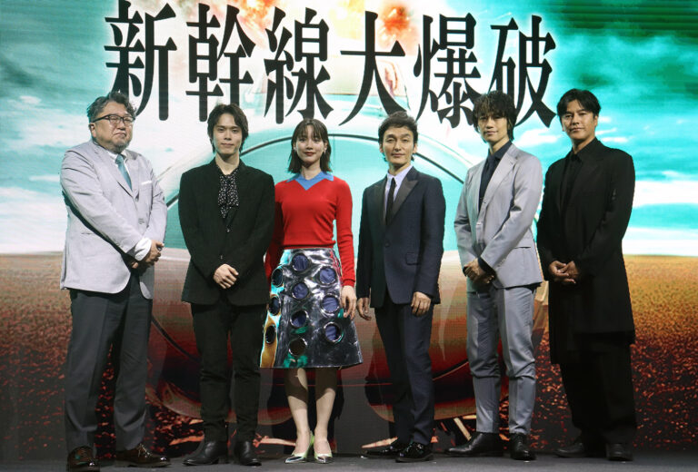 樋口真嗣監督、細田佳央太、のん、草彅剛、斎藤工、要潤©︎The Hollywood Reporter Japan