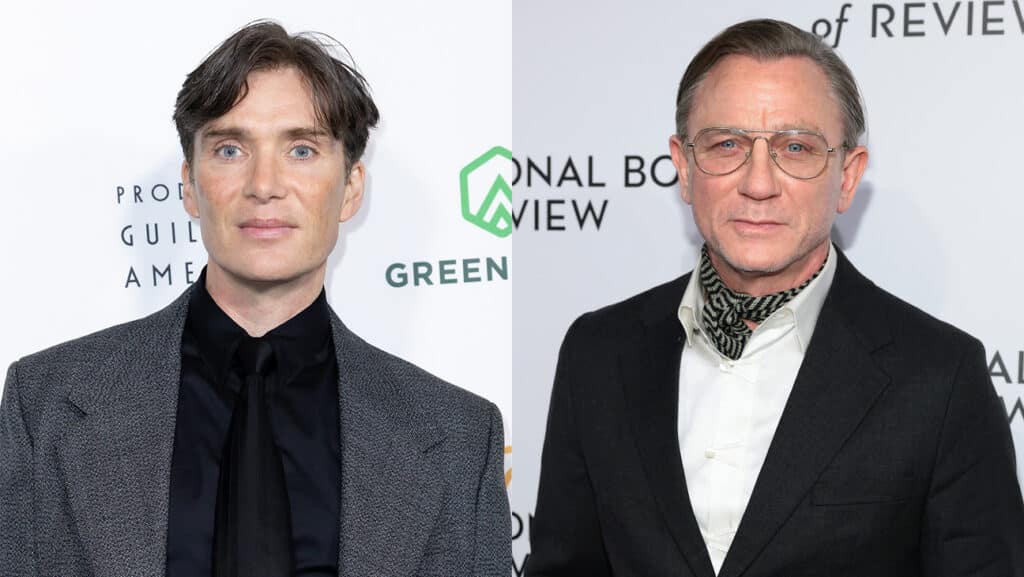 キリアン・マーフィー、ダニエル・クレイグ 写真：Elyse Jankowski/WireImage; Dimitrios Kambouris/Getty Images