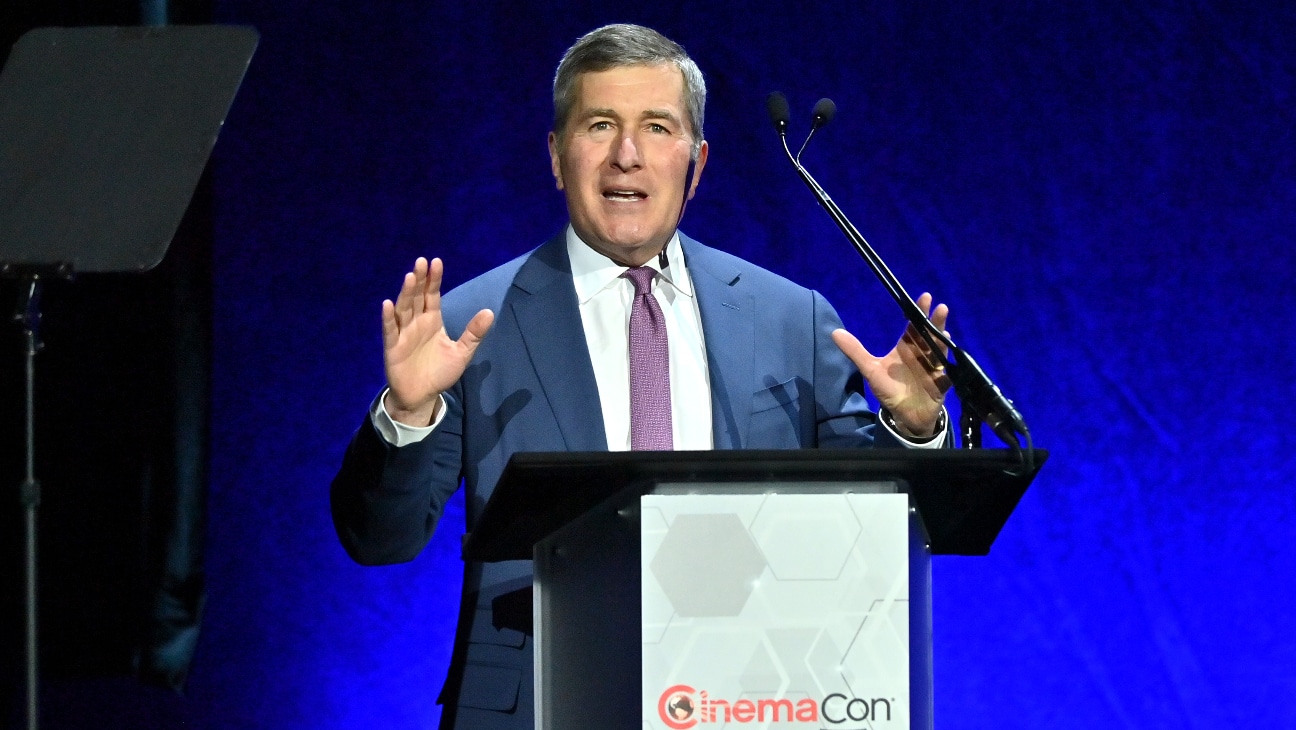 Charles Rivkin, chairman and CEO of the Motion Picture Association, speaks onstage during CinemaCon 2025.
