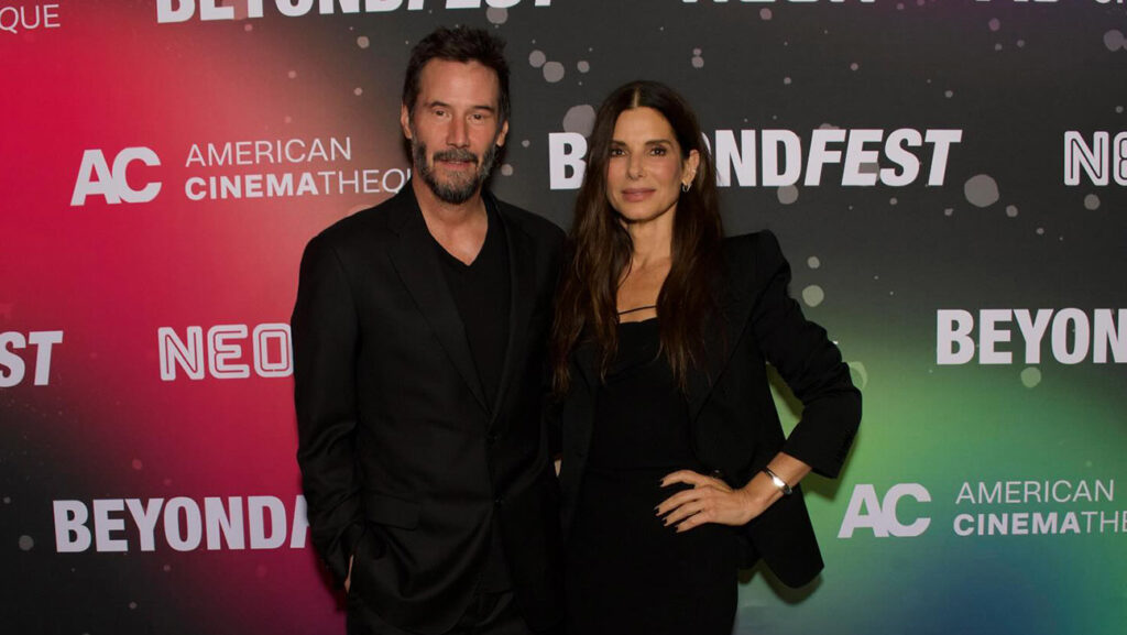 キアヌ・リーブスとサンドラ・ブロック、ビヨンド・フェストにて（写真： Jared Cowan for American Cinematheque at Beyond Fest at Egyptian Theatre）