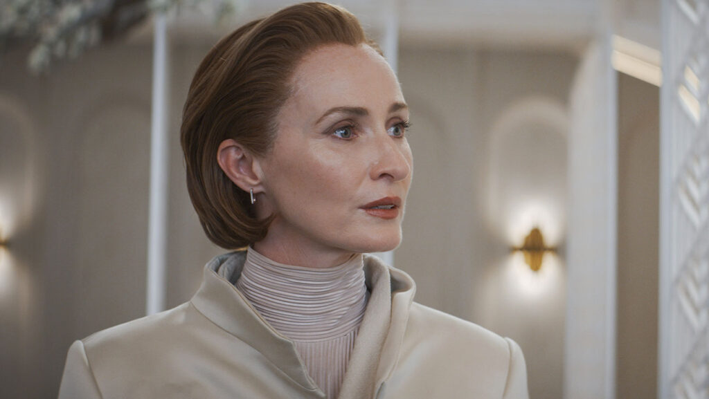 Mon Mothma (Genevieve O Reilly) in Lucasfilm's ANDOR.
