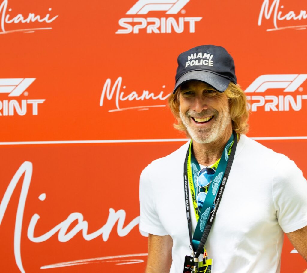 F1 マイアミ GPに来場した、マイケル・ベイ監督 ©︎Hersey Shiga Media