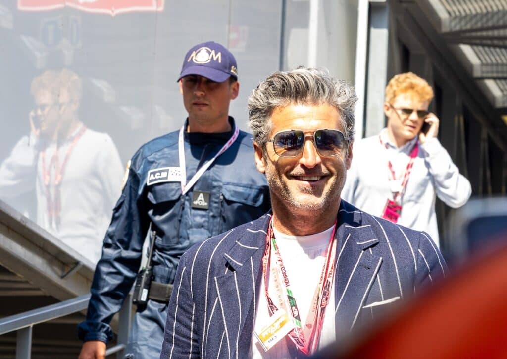 F1 モナコGP を訪れた、俳優のパトリック・デンプシー ©︎Hersey Shiga Media/Shiga Sports Japan