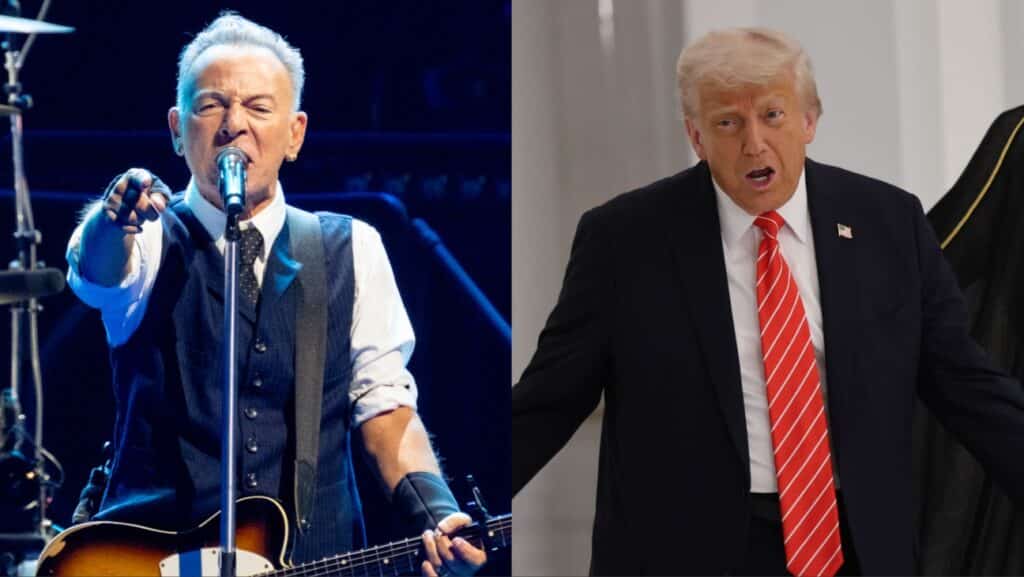 ブルース・スプリングスティーンとドナルド・トランプ（写真： Shirlaine Forrest/Getty Images; Win McNamee/Getty Images）