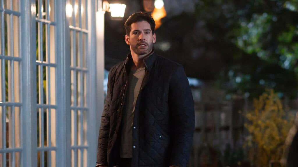 Tom Ellis in 'Tell Me Lies' season two. Disney/Josh Stringer
