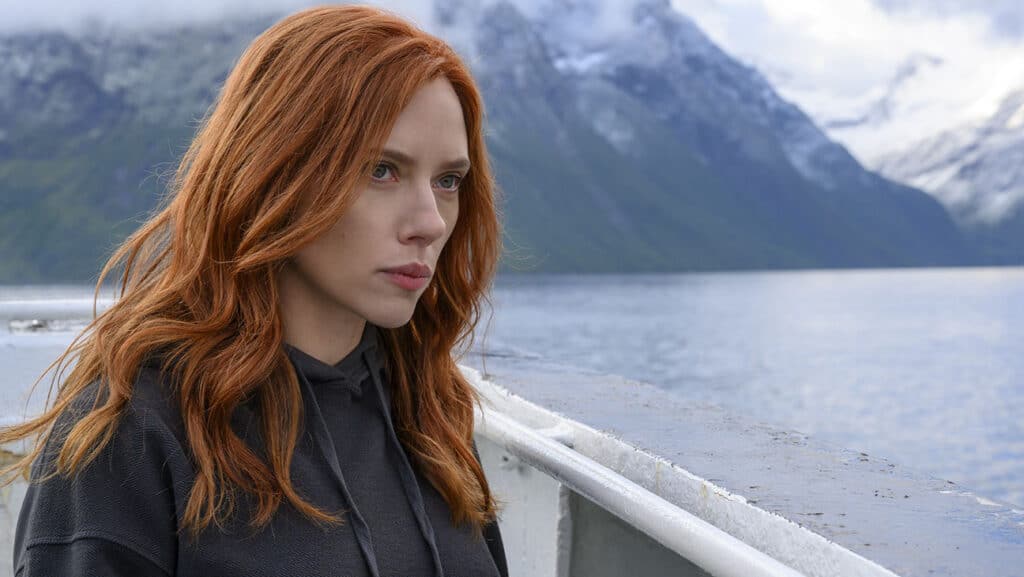 映画『ブラック・ウィドウ』のスカーレット・ヨハンソン 写真：Courtesy of Jay Maidment/Marvel Studios