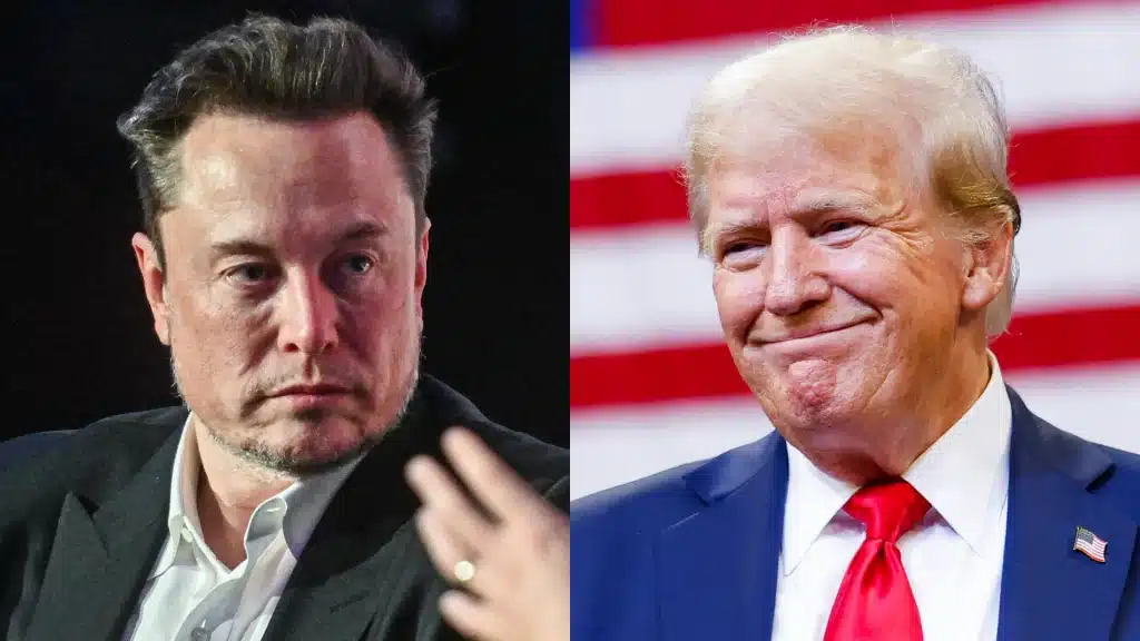 イーロン・マスクとドナルド・トランプ大統領　COURTESY OF GETTY IMAGES