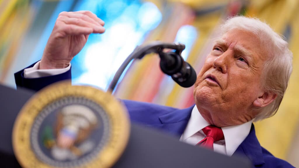 ドナルド・トランプ大統領　 Andrew Harnik/Getty Images