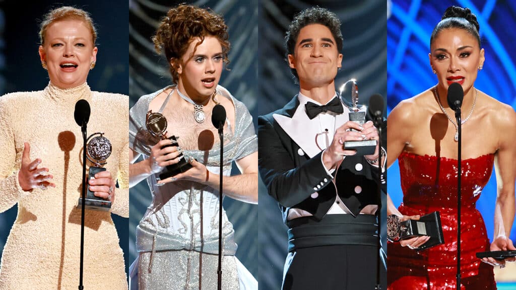 （左から）サラ・スヌーク、コール・エスコーラ、ダレン・クリス、ニコール・シャージンガー 写真：Getty Images