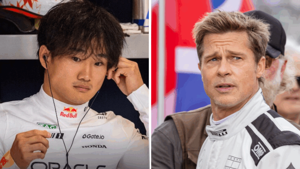 角田裕毅、ブラッド・ピット ©The Hollywood Reporter Japan