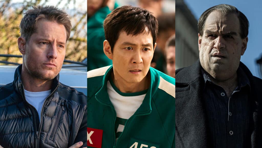 CBS『トラッカー』よりジャスティン・ハートリー、Netflix『イカゲーム』よりイ・ジョンジェ』、HBO『THE PENGUIN－ザ・ペンギン－』よりコリン・ファレル 写真：Colin Bentley/CBS; No Ju-han/Netflix; Macall Polay/HBO