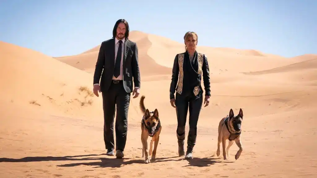 ジョン（演：キアヌ・リーブス）とソフィア（演：ハル・ベリー）『ジョン・ウィック：パラベラム』NIKO TAVERNISE