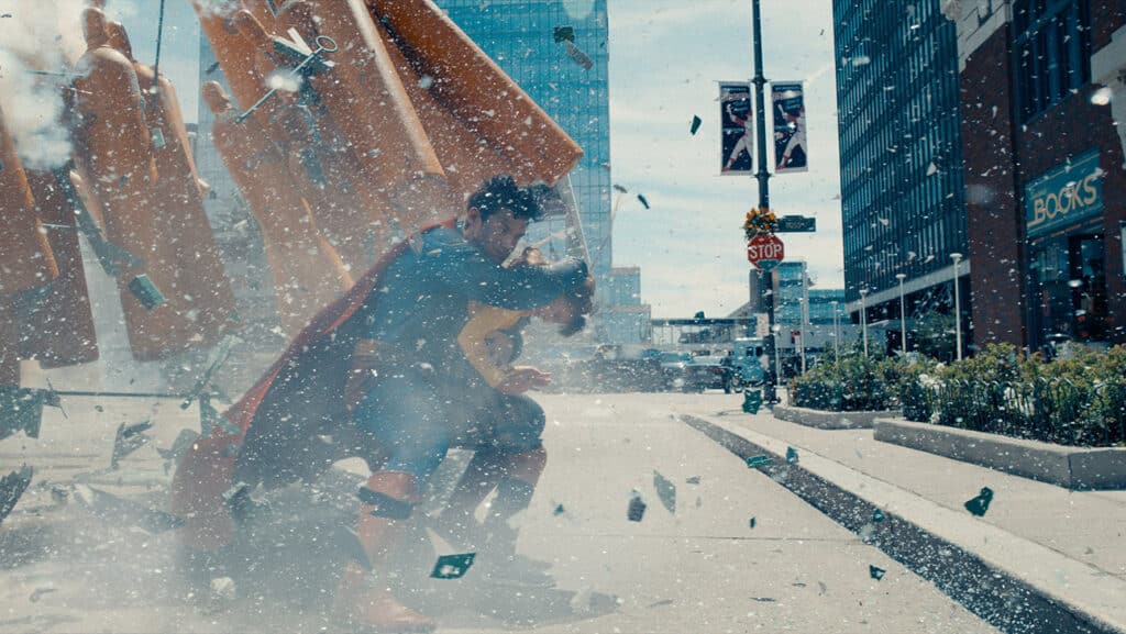 DAVID CORENSWET as Superman in “SUPERMAN,” a Warner Bros. Pictures release.