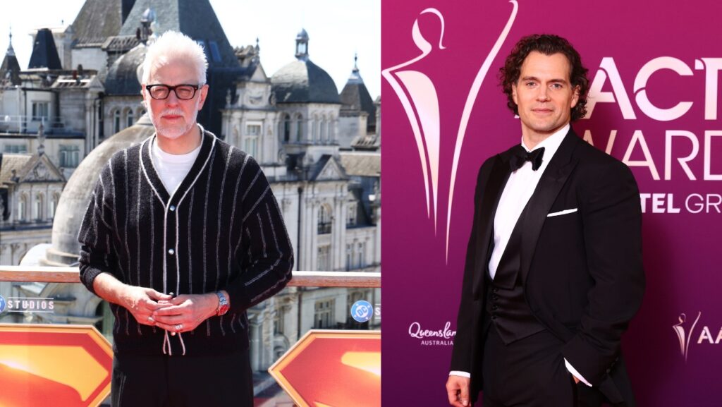 ジェームズ・ガン監督と俳優のヘンリー・カヴィル Tim P. Whitby/Getty Images for Warner Bros, Chris Hyde/Getty Images for AFI
