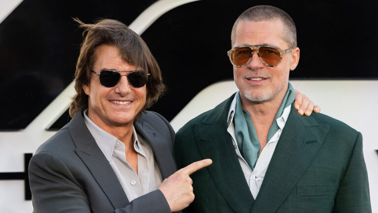 ロンドンで開催された『F1／エフワン』ヨーロッパプレミアにて、トム・クルーズとブラッド・ピット 写真：Samir Hussein/WireImage