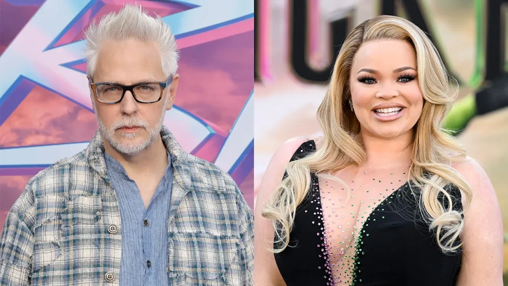 ジェームズ・ガンとトリシャ・ペイタス KEVIN WINTER/GETTY IMAGES; GILBERT FLORES/VARIETY/GETTY IMAGES