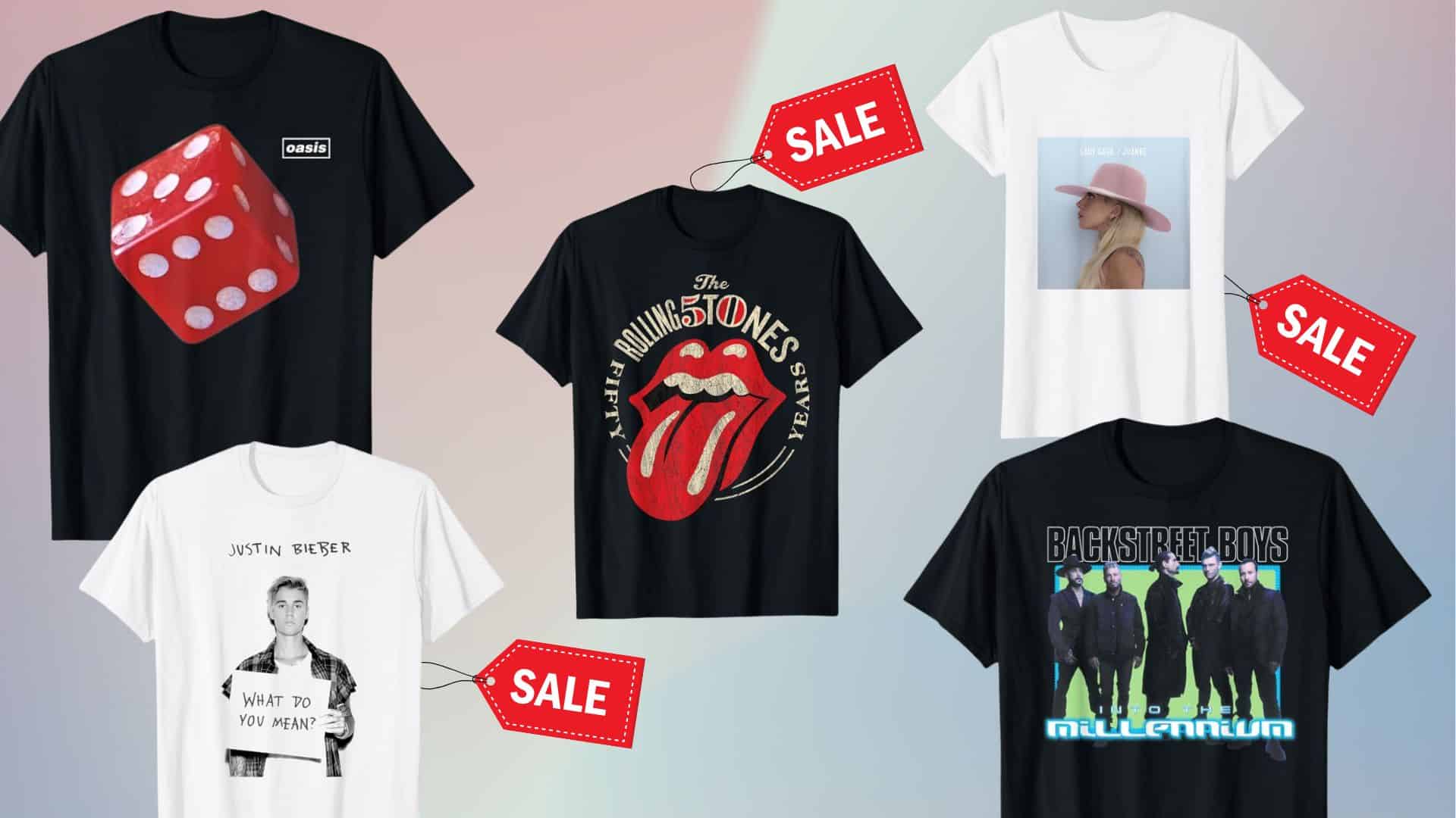 アマゾンプライムデー アーティストTシャツ特集　写真引用元：Amazon.co.jp