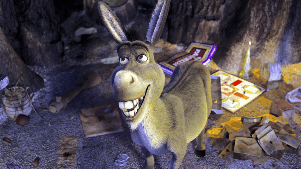 『シュレック2』（2004年）に登場したドンキー DreamWorks/Courtesy Everett Collection