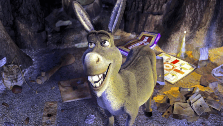 『シュレック2』（2004年）に登場したドンキー DreamWorks/Courtesy Everett Collection