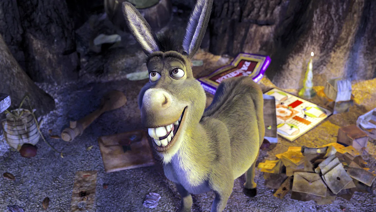 『シュレック2』(2004年)に登場したドンキー DreamWorks/Courtesy Everett Collection