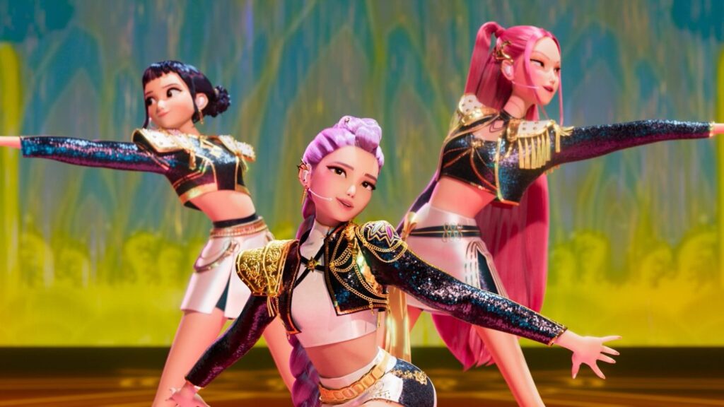 『KPOPガールズ! デーモン・ハンターズ』に登場するガールズグループ兼デーモンハンターの「ハントリックス」 Courtesy of Netflix