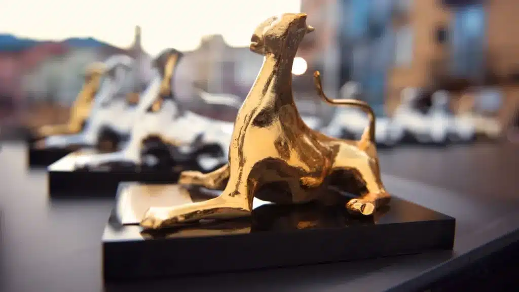 ロカルノ国際映画祭受賞トロフィー　Courtesy of the Locarno Film Festival