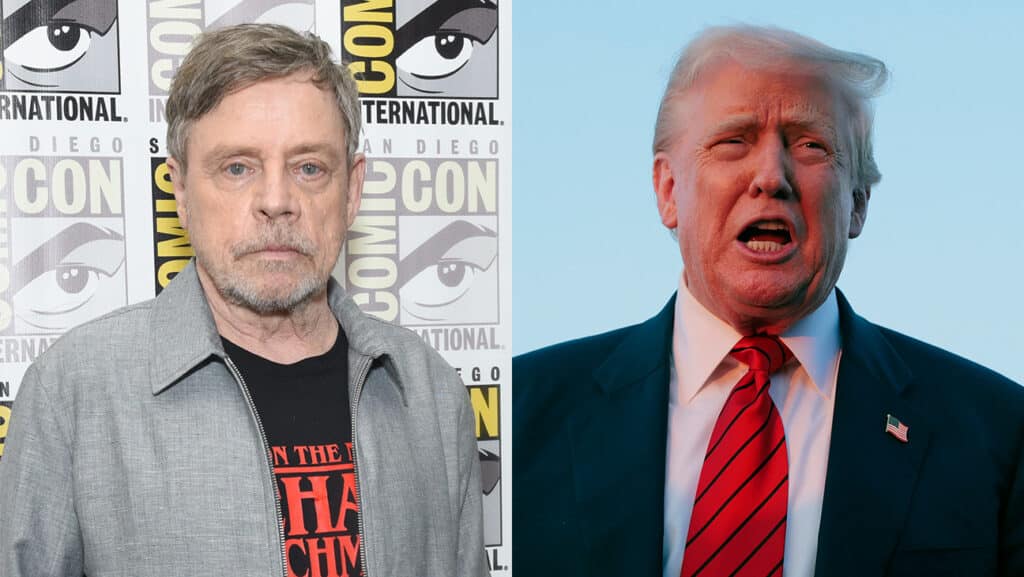 マーク・ハミル、ドナルド・トランプ　写真：Vivien Killilea/Getty Images; Anna Moneymaker/Getty Images