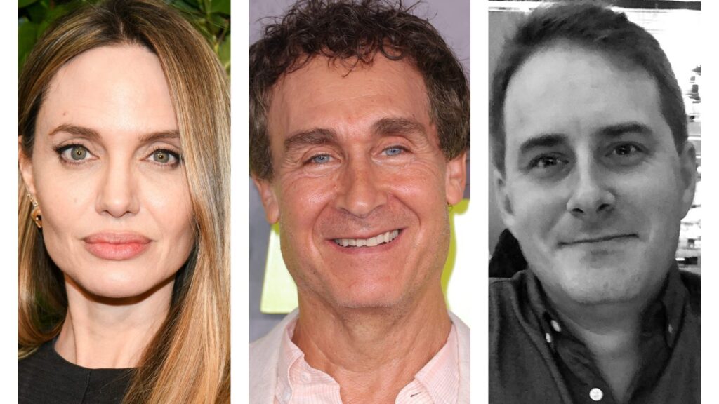 （左から）アンジェリーナ・ジョリー、ダグ・リーマン、F・スコット・フレイジャー　写真：Kristina Bumphrey / Getty Contributor; Michael Loccisano / Getty Staff; Laura