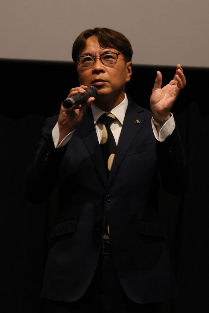 日進市の近藤裕貴市長、映画『男神』ロケ地特別先行上映会にて